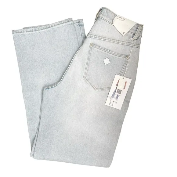 NEW Abrand a Carrie high relaxed fit jeans light wash 27