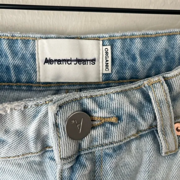 NEW Abrand a Carrie high relaxed fit jeans light wash 27