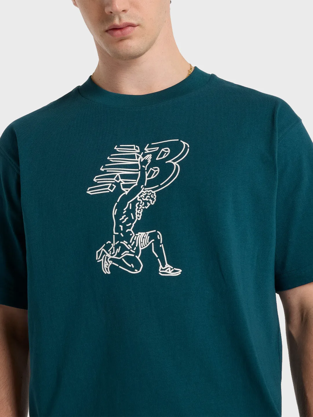 New Balance X Debut Statue T-Shirt | Deep Ocean
