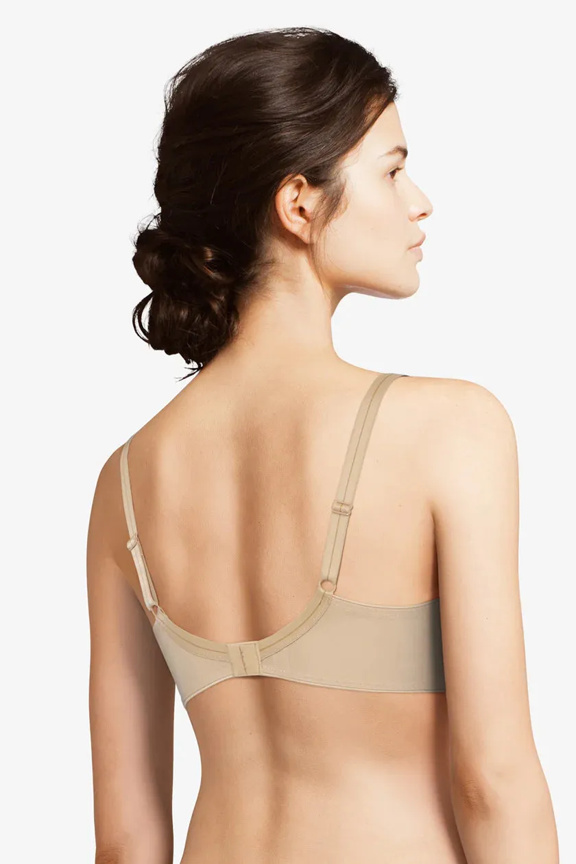NEW CHANTELLE C ESSENTIAL FULL COVERAGE T-SHIRT BRA IN NUDE, SZ 32DD, ALSO FITS 34D! RETAILS $85 