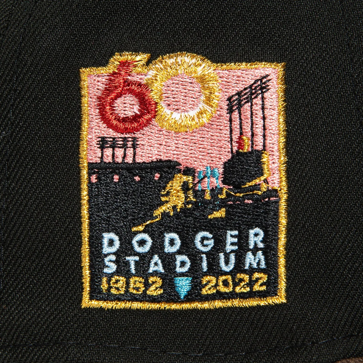 New Era 59Fifty Los Angeles Dodgers 60th Anniversary Stadium Patch Hat - Brown, Black