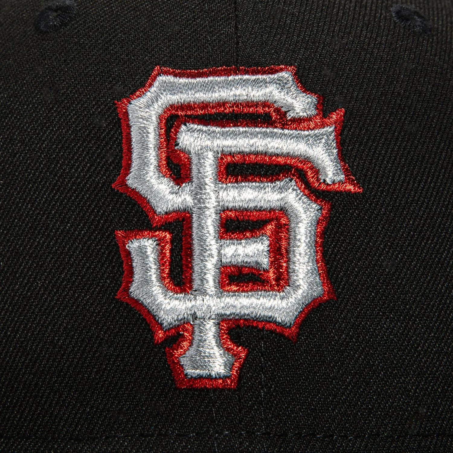 New Era 59Fifty San Francisco Giants 20th Anniversary Patch Hat - Black, Metallic Silver, Red