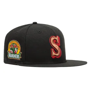 New Era 59Fifty Seattle Mariners 30th Anniversary Patch Hat - Black, Green, Cardinal