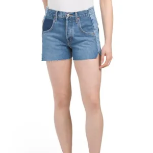 NEW ETICA Haven Relaxed Rework Shorts Cotton/tencel blend blue 264tn