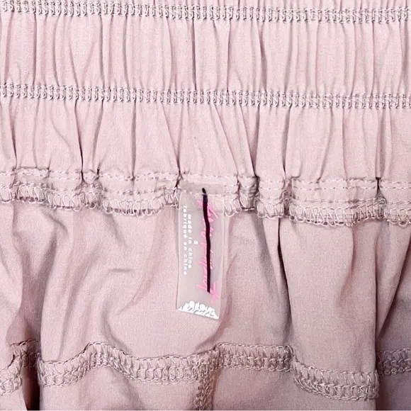 NEW FP Movement Free People Bring Your Game Long High Waist Active Shorts Mauve