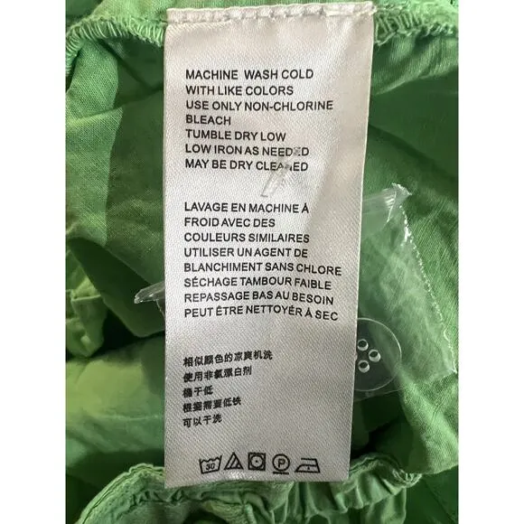 New Free People Moon Bay Parachute Shorts Size Small Irish Green
