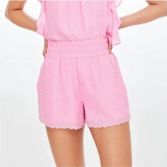 NEW NWT Generation Love Bianca Jacquard Candy Pink Shorts size Small