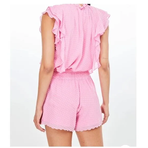 NEW NWT Generation Love Bianca Jacquard Candy Pink Shorts size Small