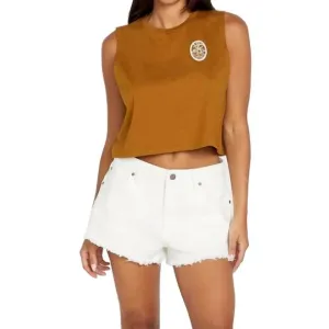 NEW VOLCOM 1991 stoned shorts in star white