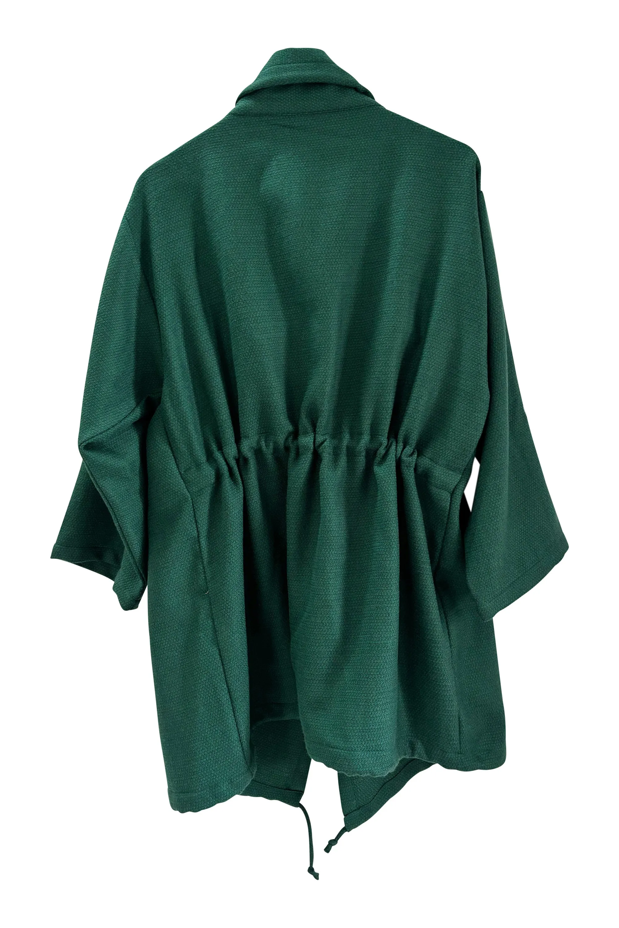 NEW! Wool Drawstring Overlay Emerald