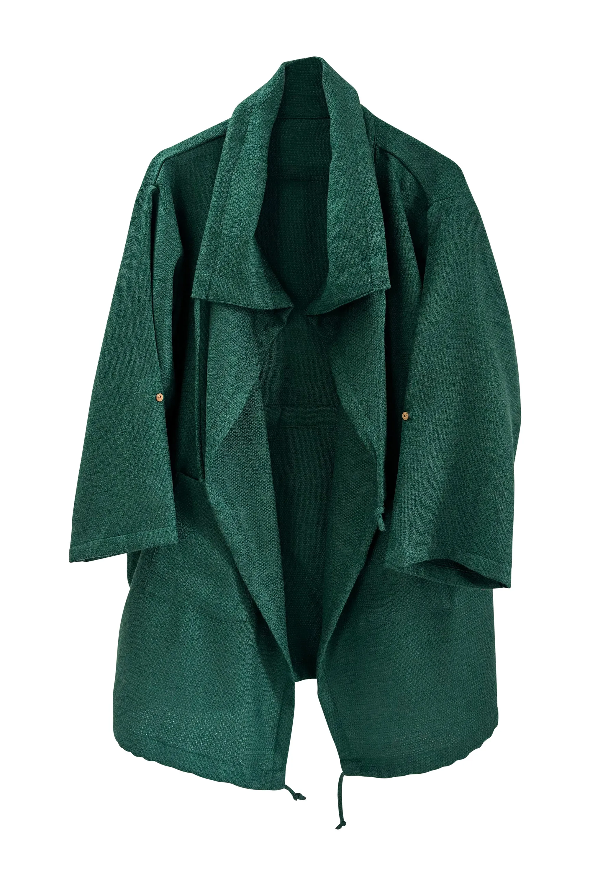 NEW! Wool Drawstring Overlay Emerald