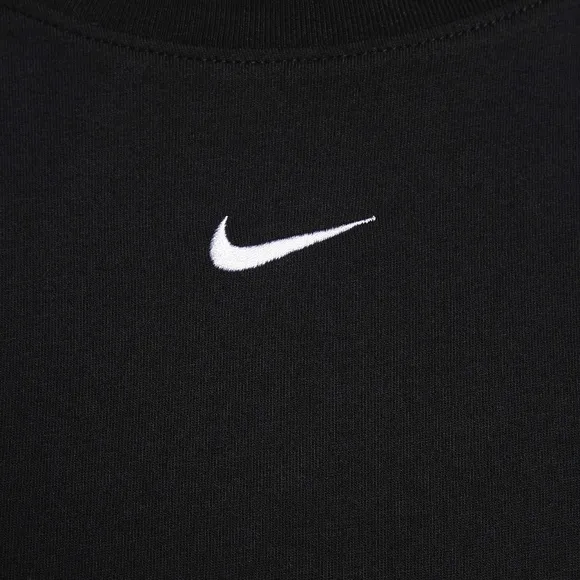 Nike Women's Sportswear Chill Knit Oversized 100% Cotton T-Shirt Dress In Black