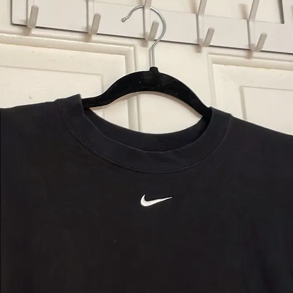 Nike Women's Sportswear Chill Knit Oversized 100% Cotton T-Shirt Dress In Black