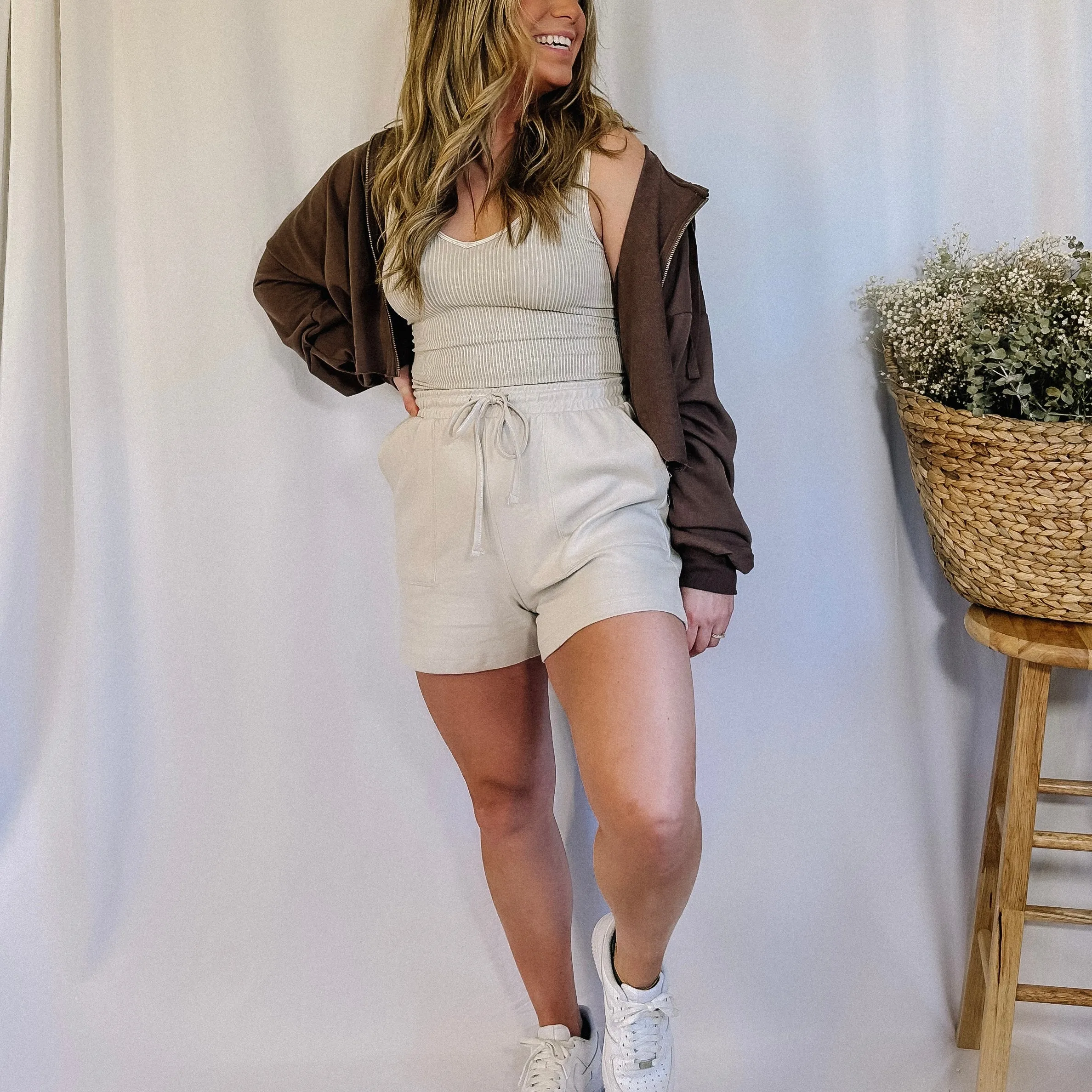 No Plans Lounge Shorts - Sand