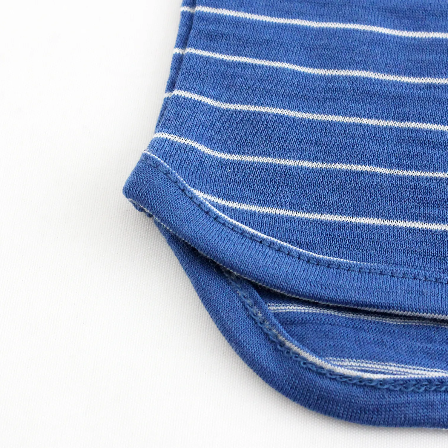 Nui Organics Merino Wool Long Sleeve Tee - Azul Stripe