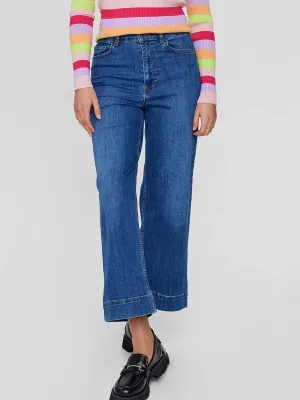Nuparis Cropped Jeans - Mid Blue
