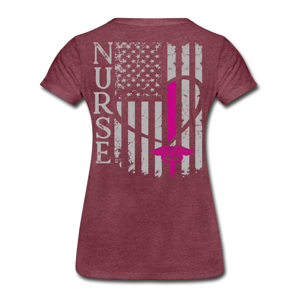 Nurse Flag Women’s Premium T-Shirt (CK1213) updated 