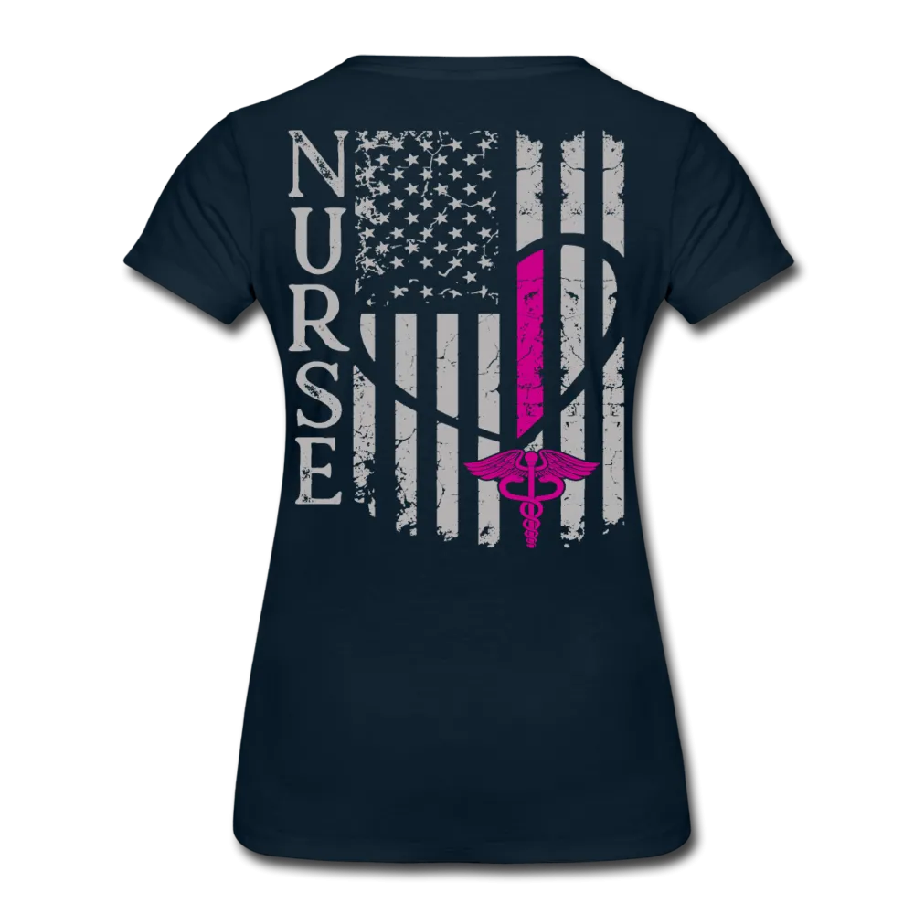 Nurse Flag Women’s Premium T-Shirt (CK1213) updated 
