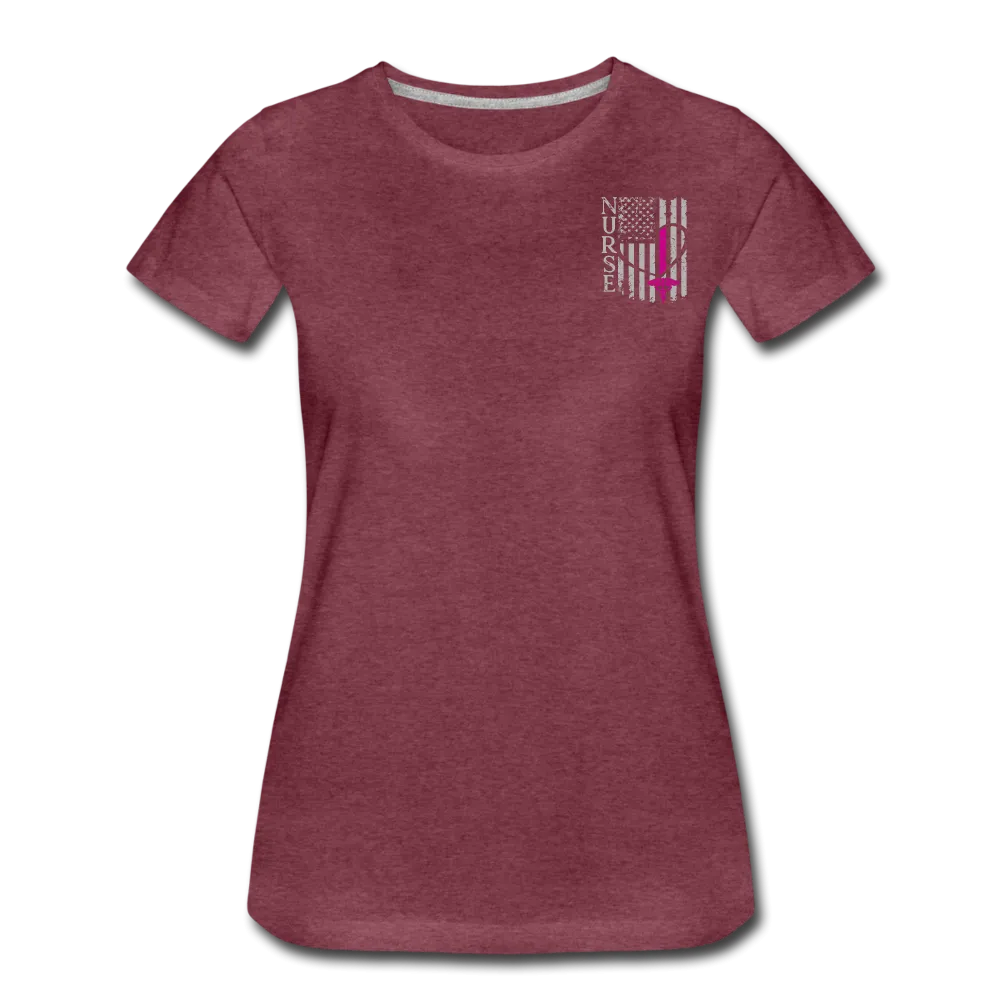 Nurse Flag Women’s Premium T-Shirt (CK1213) updated 