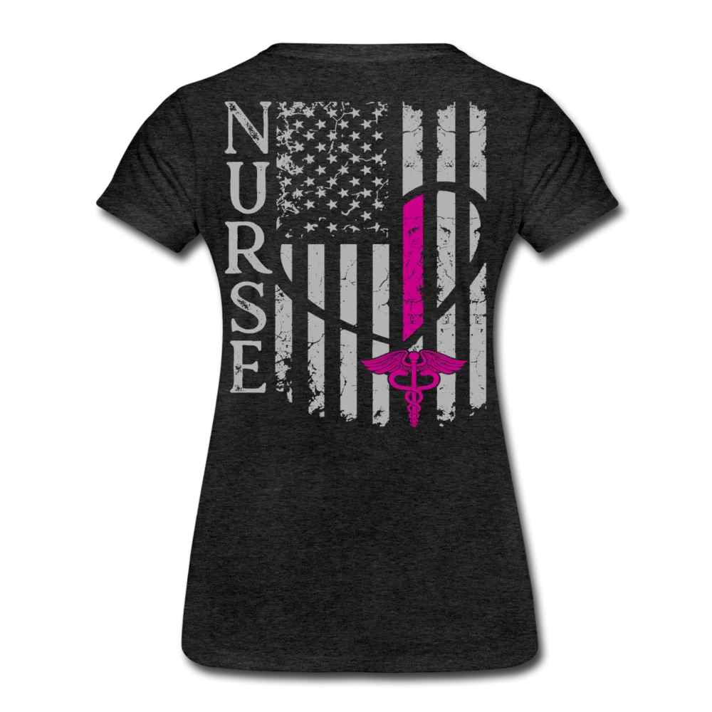 Nurse Flag Women’s Premium T-Shirt (CK1213) updated 