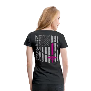 Nurse Flag Women’s Premium T-Shirt (CK1213) updated 