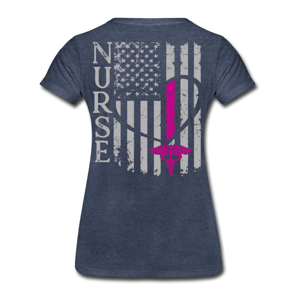 Nurse Flag Women’s Premium T-Shirt (CK1213) updated 