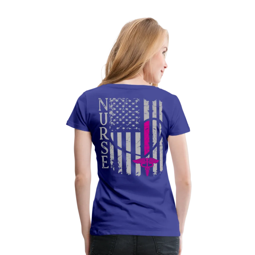 Nurse Flag Women’s Premium T-Shirt (CK1213) updated 