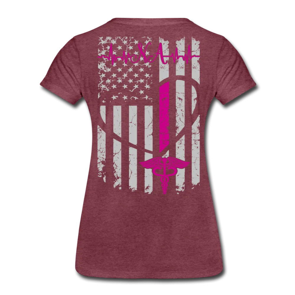 Nursing Assistant Flag Women’s Premium T-Shirt (CK1937)