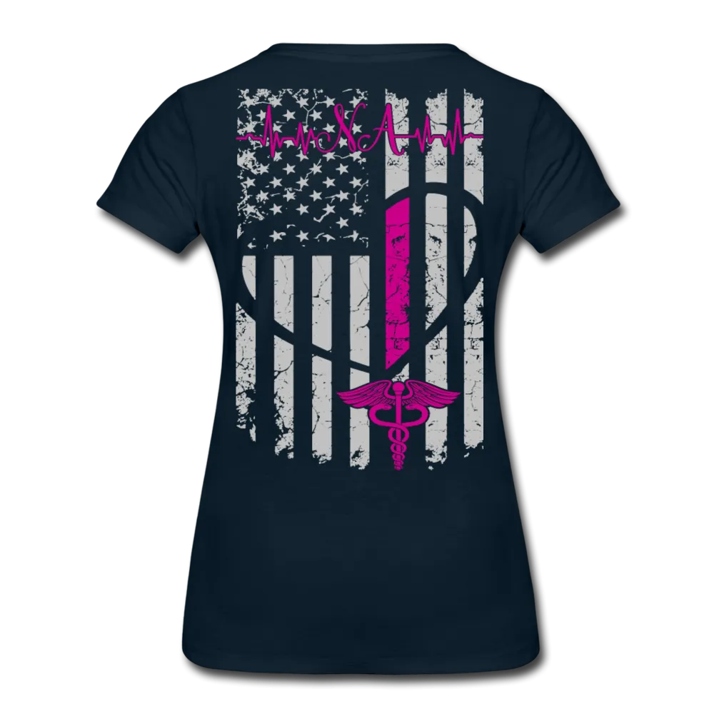 Nursing Assistant Flag Women’s Premium T-Shirt (CK1937)