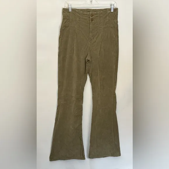 NWOT $98 WE THE FREE Free People 29x32” Jayde Corduroy Flare Jeans High Rise