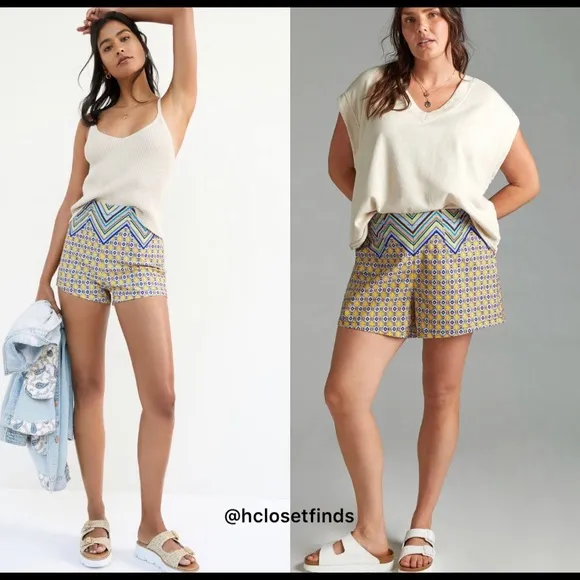 NWT Anthropologie Maeve High Rise Relaxed Shorts