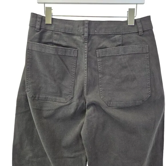 NWT Everlane The Utility Barrel Pant in Black Size 12