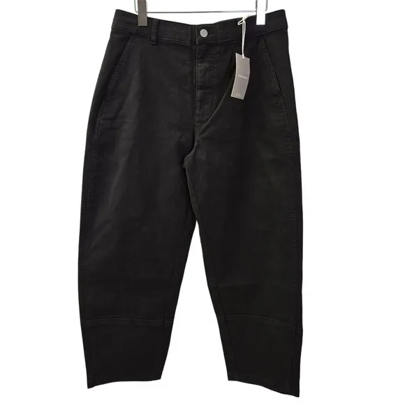 NWT Everlane The Utility Barrel Pant in Black Size 12