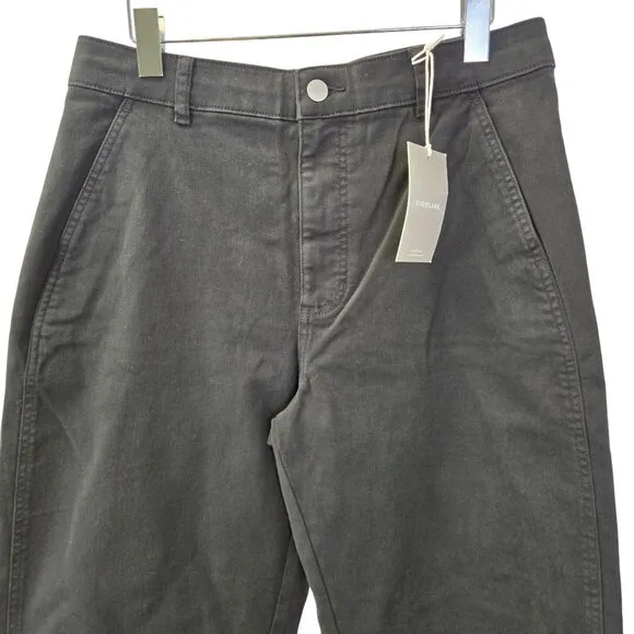 NWT Everlane The Utility Barrel Pant in Black Size 12