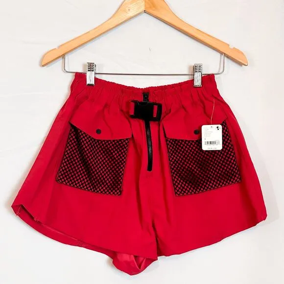 NWT FP MOVEMENT Free People Adventure Short in Lovestruck Rose Pink Sz. S