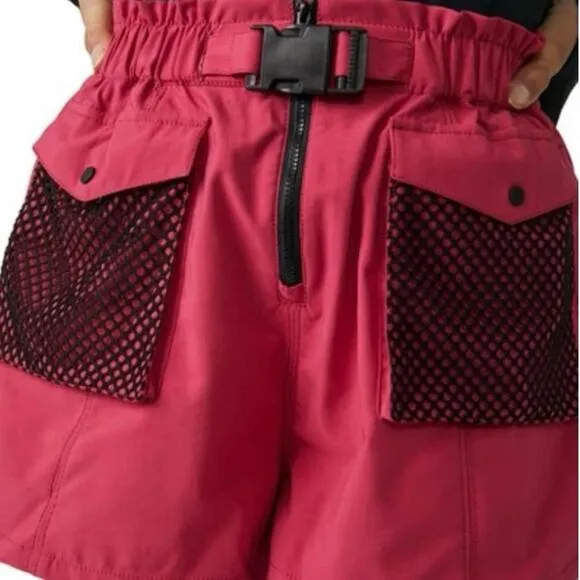 NWT FP MOVEMENT Free People Adventure Short in Lovestruck Rose Pink Sz. S