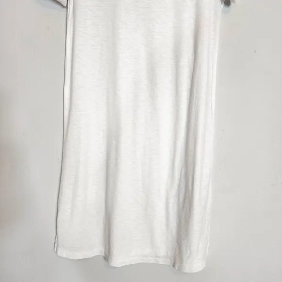 Nwt James Perse White Rolled Sleeve Cotton Blend White T-Shirt Dress Size S Or 4