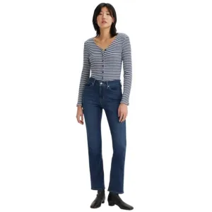 NWT LEVI'S Classic Straight Jeans 28 x 32 6L Dark Wash Stretch Tall 6 Long