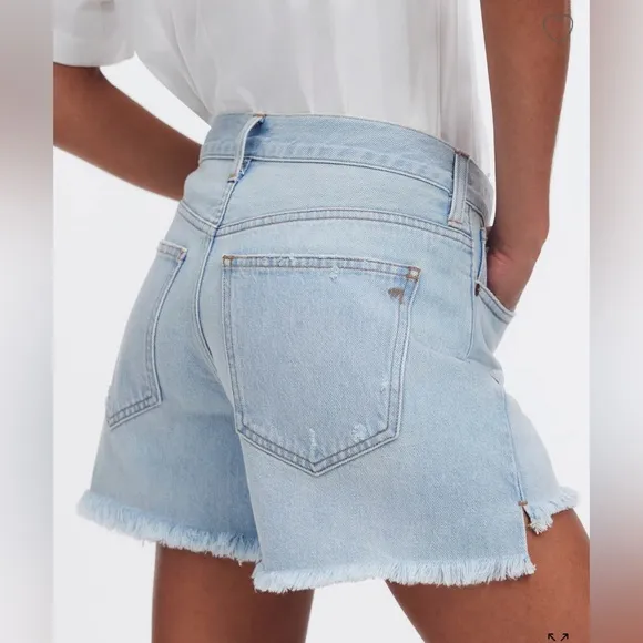 NWT Madewell Relaxed Mid Length Denim Shorts