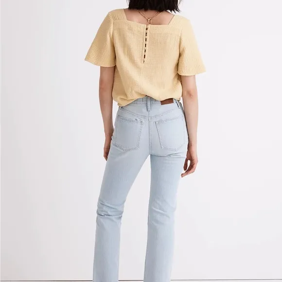 NWT Madewell Slim Demi-Boot Jeans in Bellmeade Wash 23