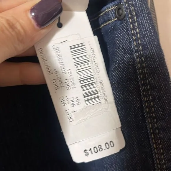 NWT NYDJ jeans size 16 W Marilyn relaxed Capri
