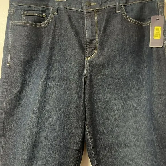 NWT NYDJ jeans size 16 W Marilyn relaxed Capri