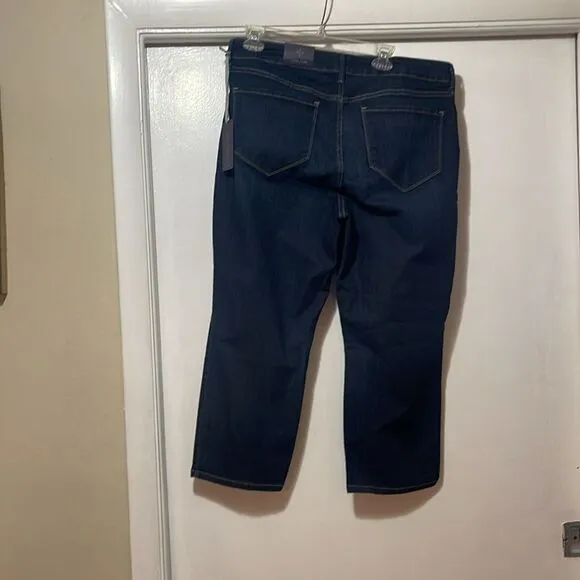 NWT NYDJ jeans size 16 W Marilyn relaxed Capri