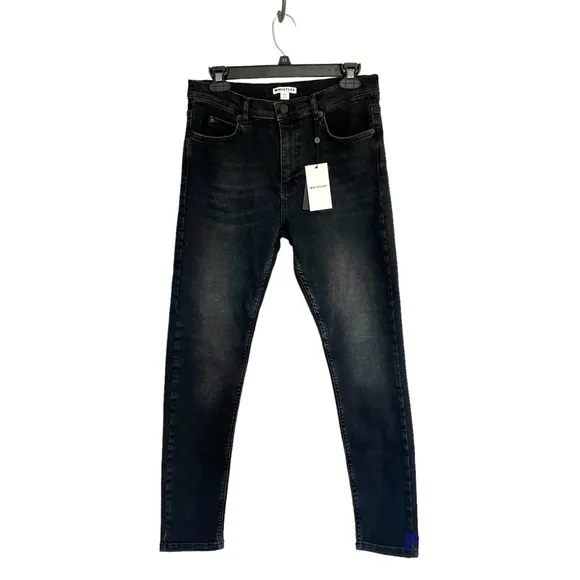 NWT Whistles Sculpted Skinny jeans stretch black size 29