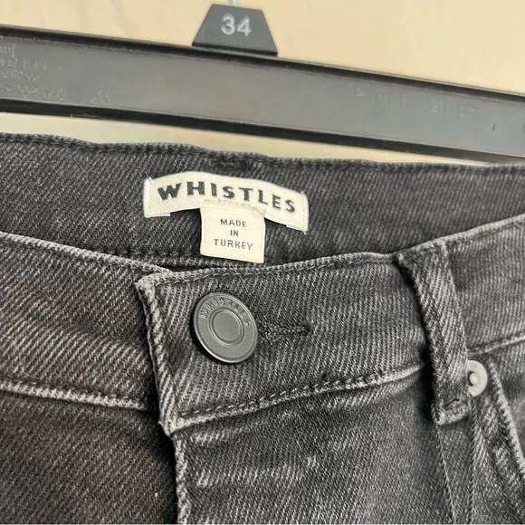 NWT Whistles Sculpted Skinny jeans stretch black size 29