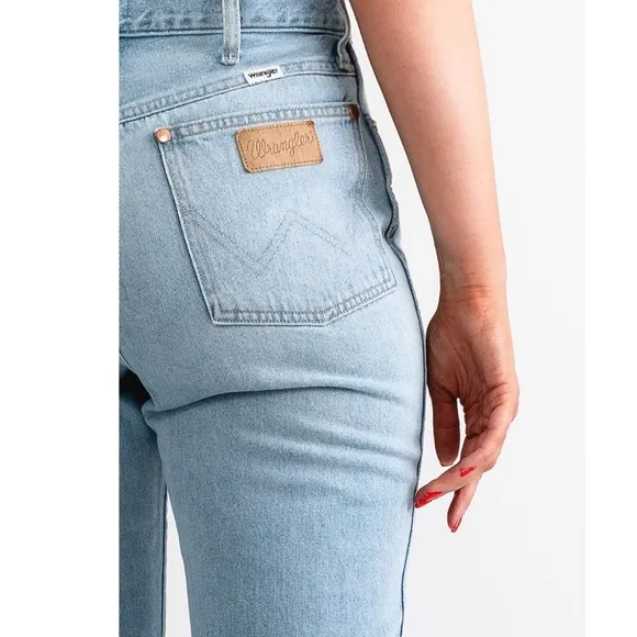 NWT Wrangler Wrock 672 High Rise Kick Flare Jeans, Light Blue W30 L28