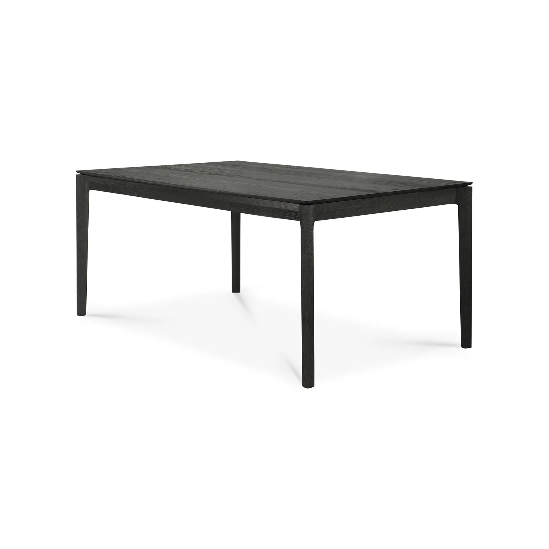 Oak Bok Black Extendable Dining Table - Varnished