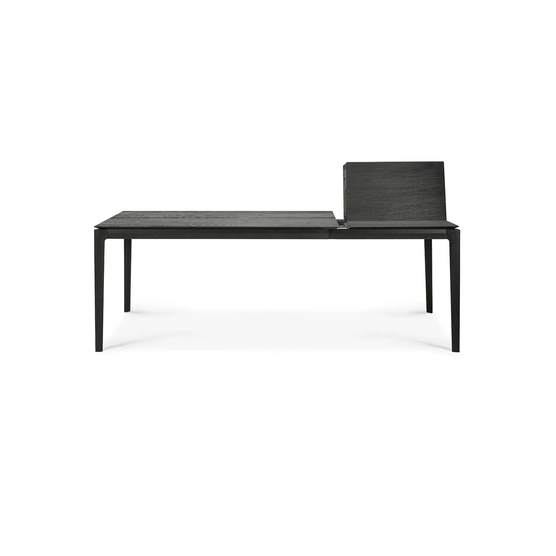 Oak Bok Black Extendable Dining Table - Varnished