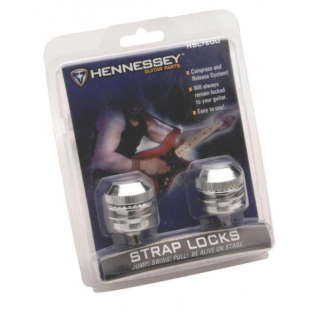 On-Stage Solid Brass Strap Locks ~ Chrome