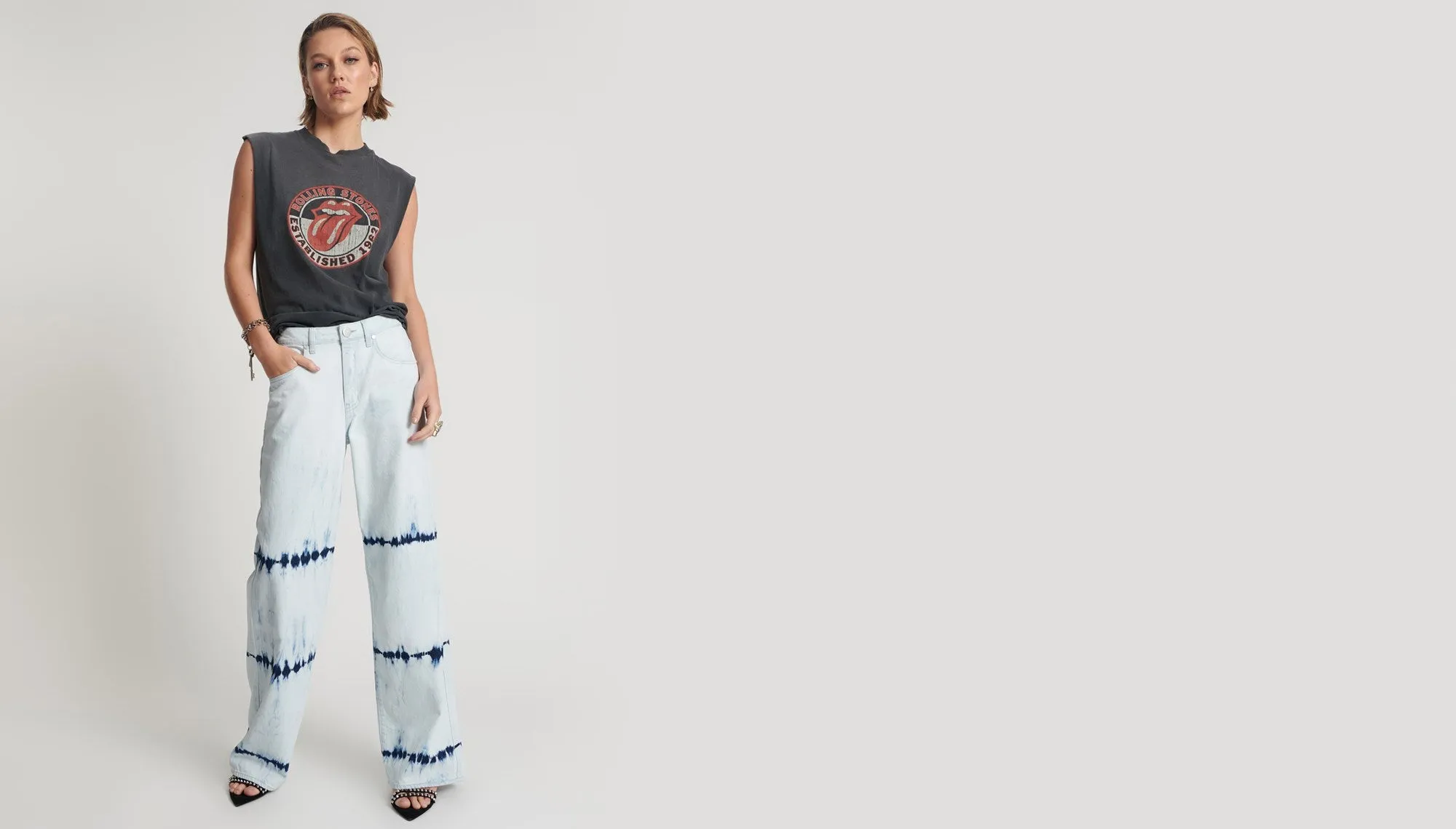One Teaspoon Bleach Out Jackson MW WL Jeans